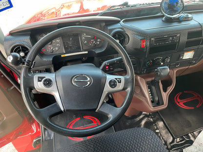 2023 Red extended cab HINO w/ Century 12 series LCG Sales Units