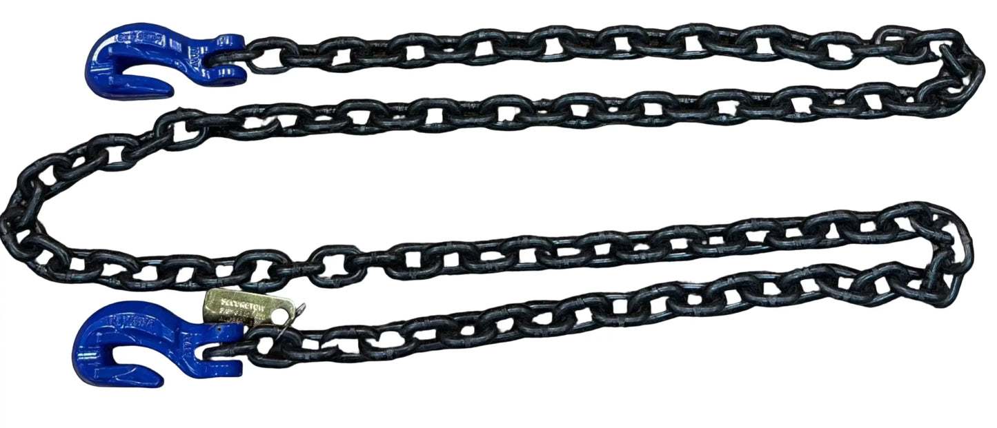 GR100 1/2" X 10' Domestic Chain Assembly W/Import Hooks