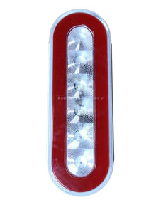LIGHT 6" OVAL GLO-LT STT CLR/R 0312309