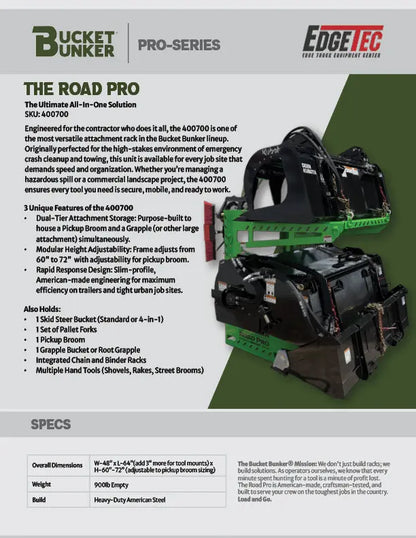 Road Pro Bucket Bunker