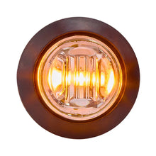 3/4″ Round Clearance Marker Amber Clear Lens