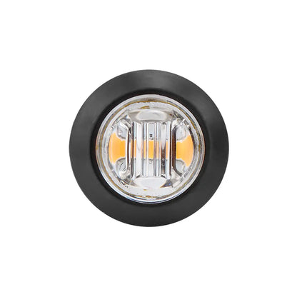 3/4″ Round Clearance Marker Amber Clear Lens