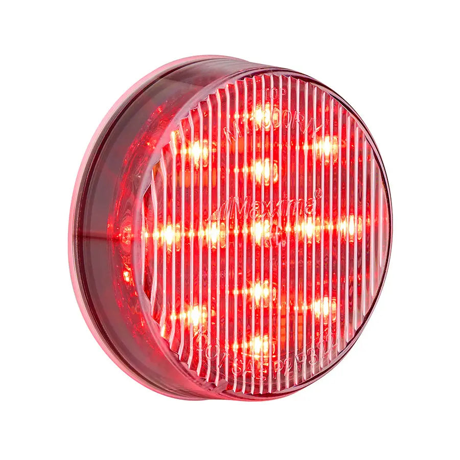 2.5" Round Clearance Marker Red Clear Lens