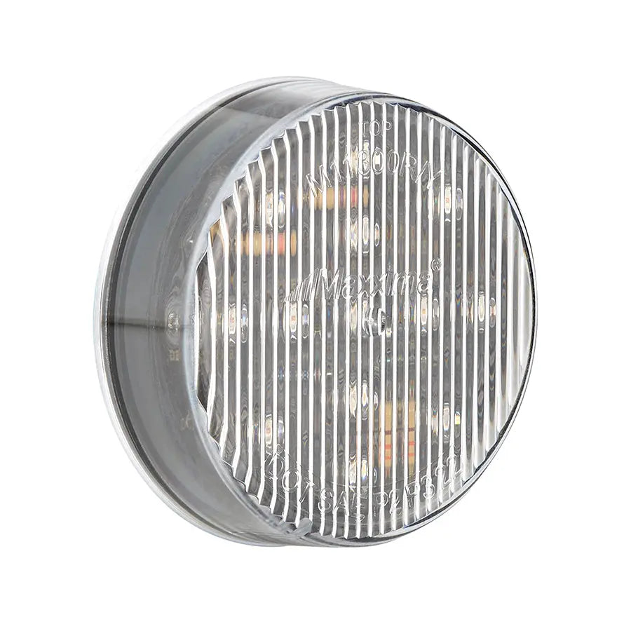 2.5" Round Clearance Marker Red Clear Lens