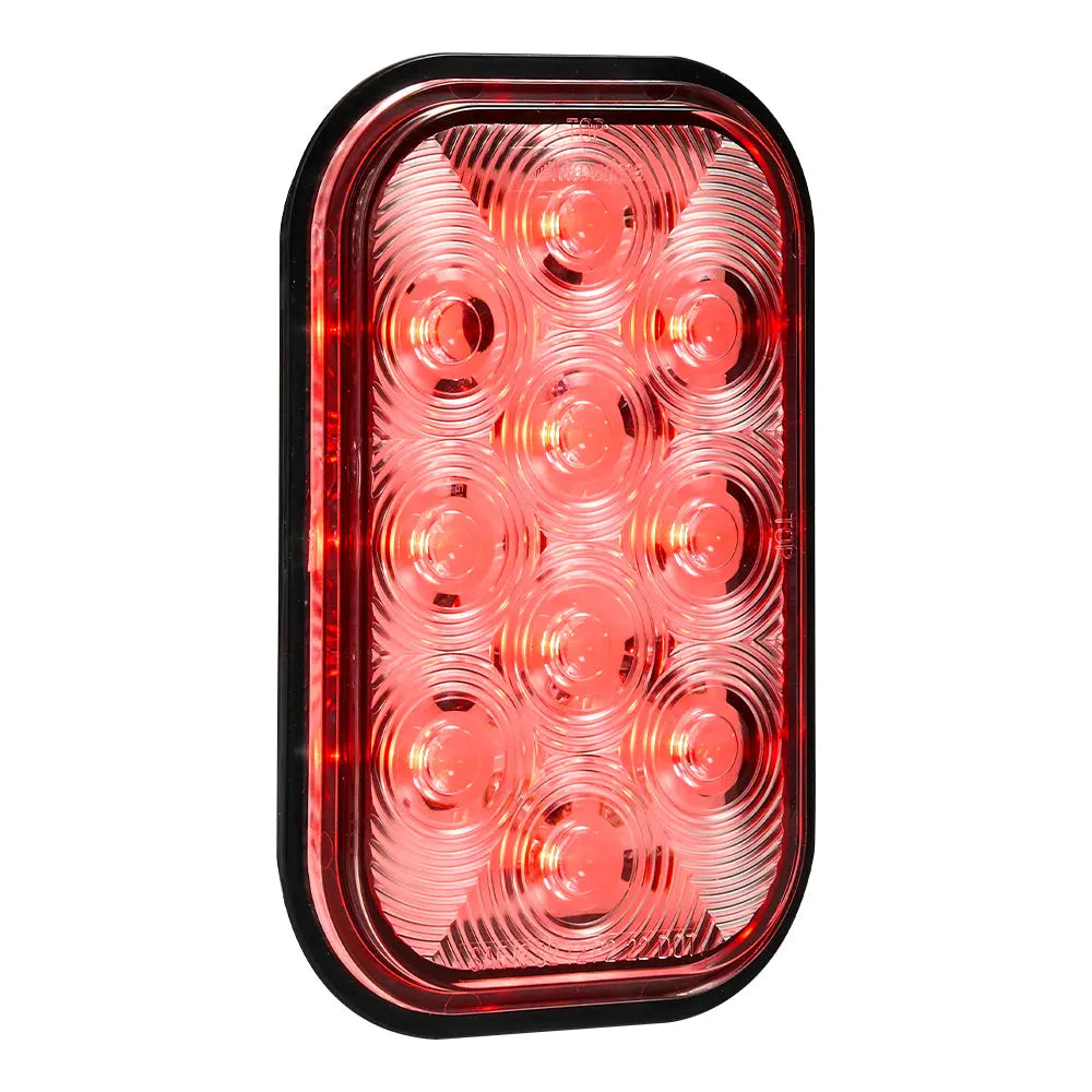 Rectangular Red Clear Lens Stop/Turn/Tail - 10 LED