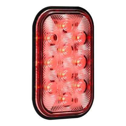 Rectangular Red Clear Lens Stop/Turn/Tail - 10 LED