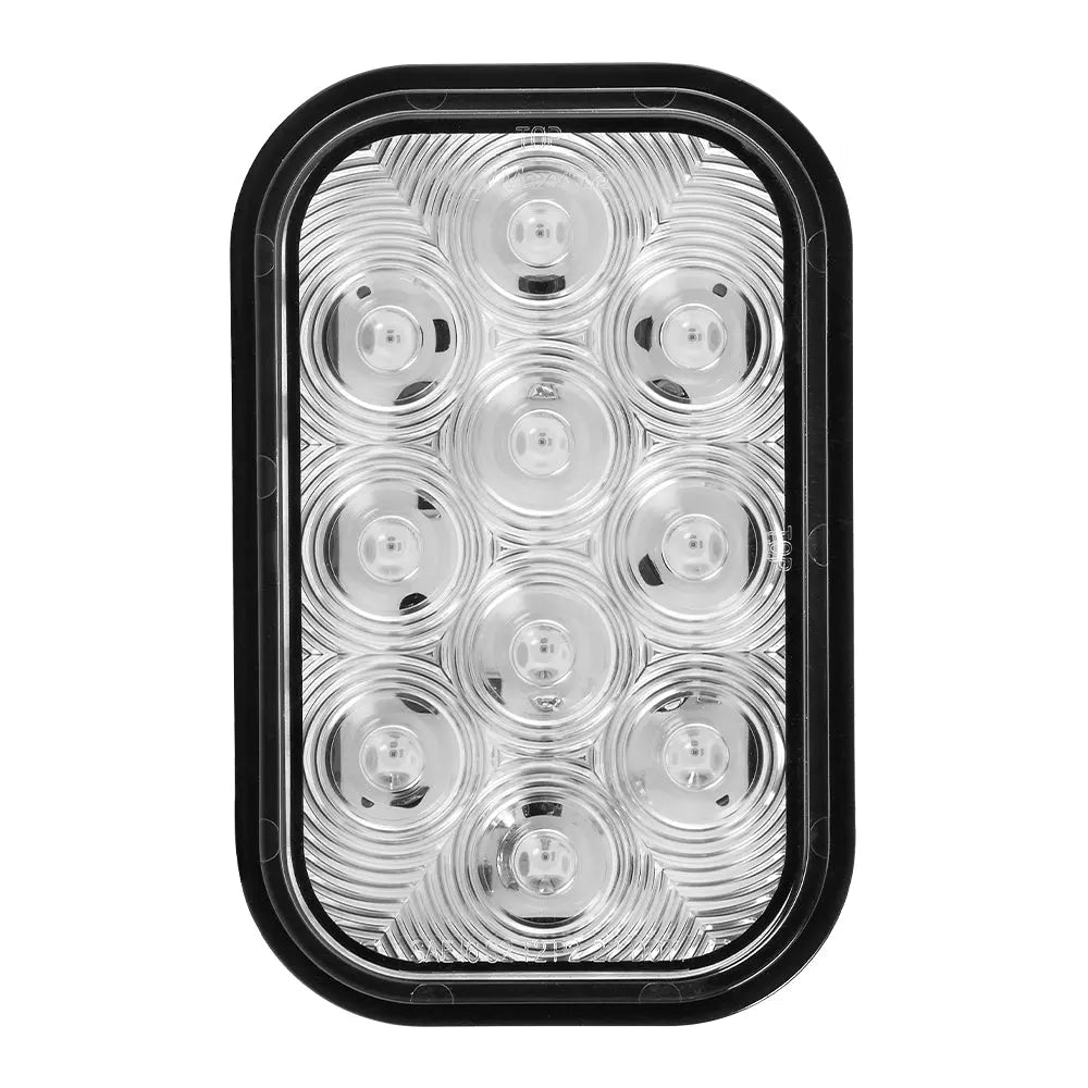 Rectangular Red Clear Lens Stop/Turn/Tail - 10 LED