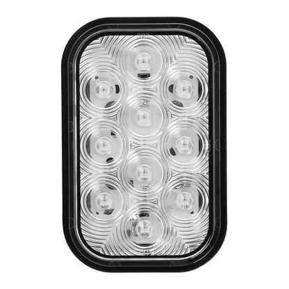 Rectangular Red Clear Lens Stop/Turn/Tail - 10 LED
