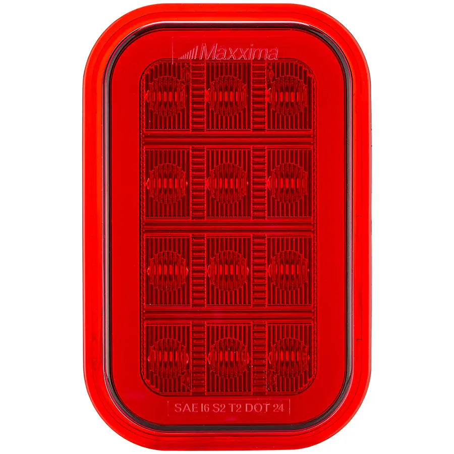 3” x 5” Red Rectangular Stop/Turn/Tail with Glow Edge