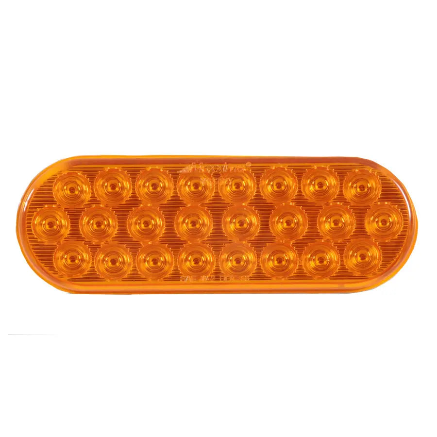 6” Oval Amber Flashing Warning & Park/Front/Rear Turn, 8 Selectable Patterns