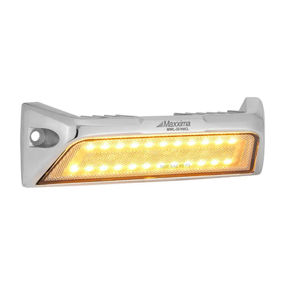 1.8” x 6” Exterior Scene / Load Light Amber White Clear Lens, Chrome Housing